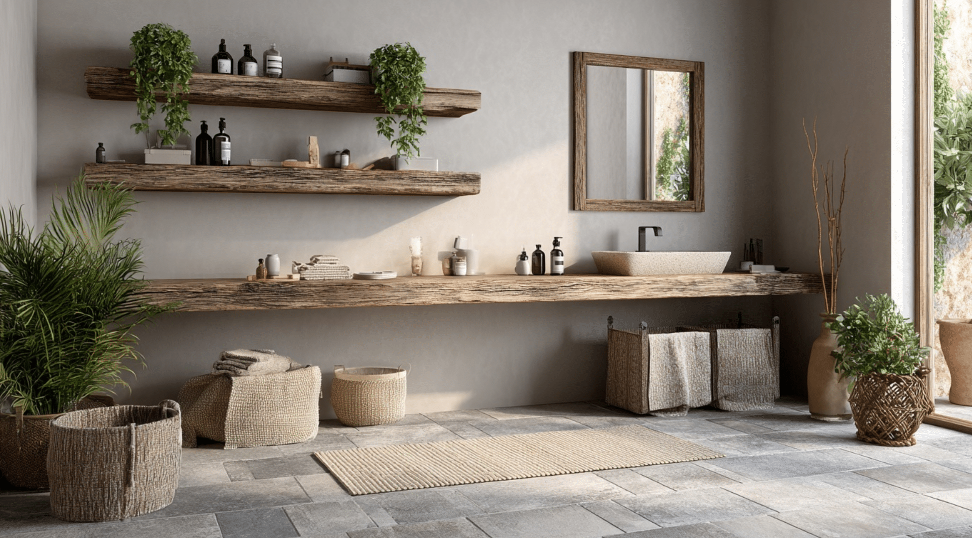45 Simple & Warm Earthy Bathroom Ideas - Minimal And Modern
