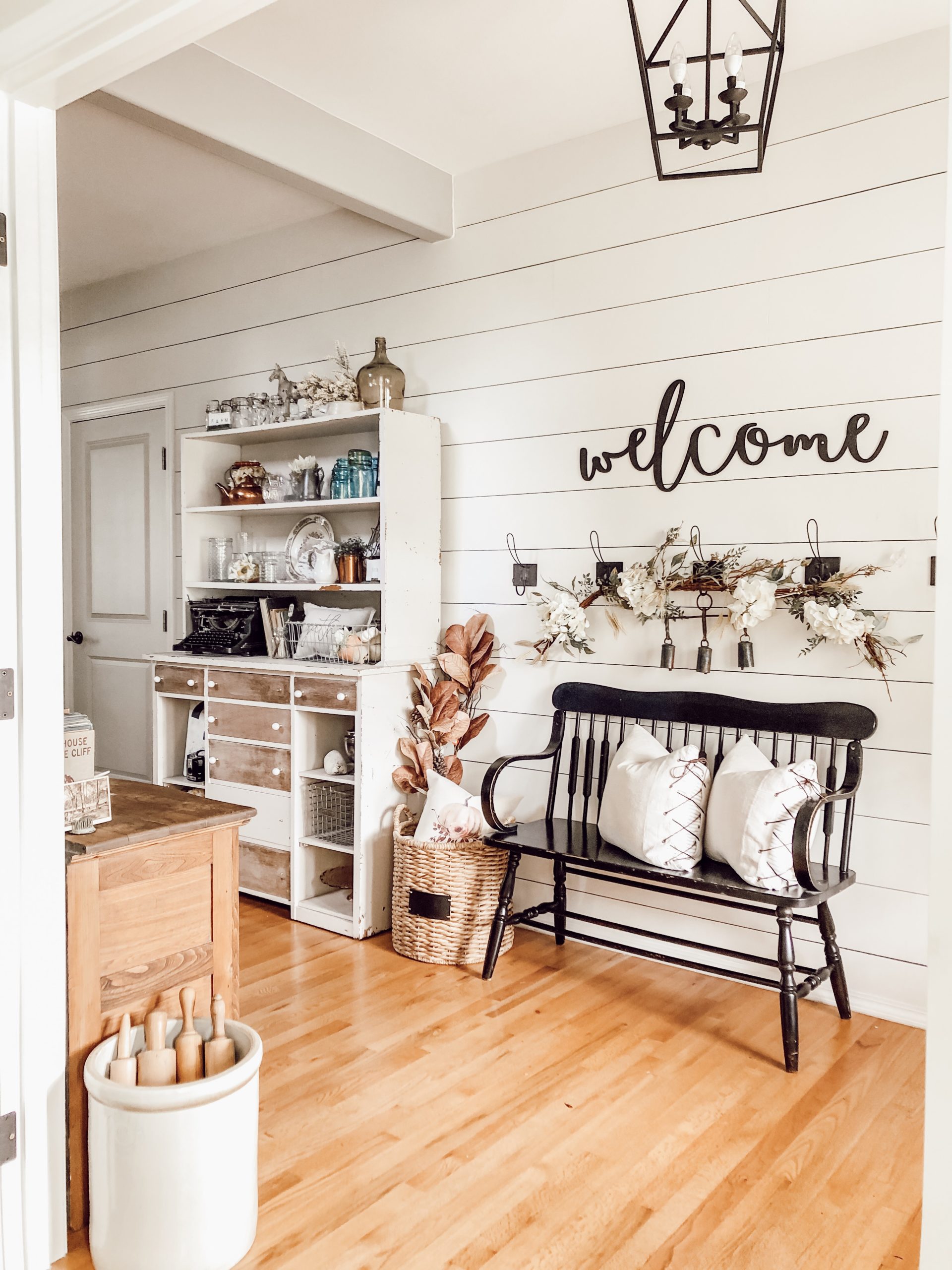 A Neutral & Cozy Cottage Farmhouse Fall Home Tour - Rain and Pine