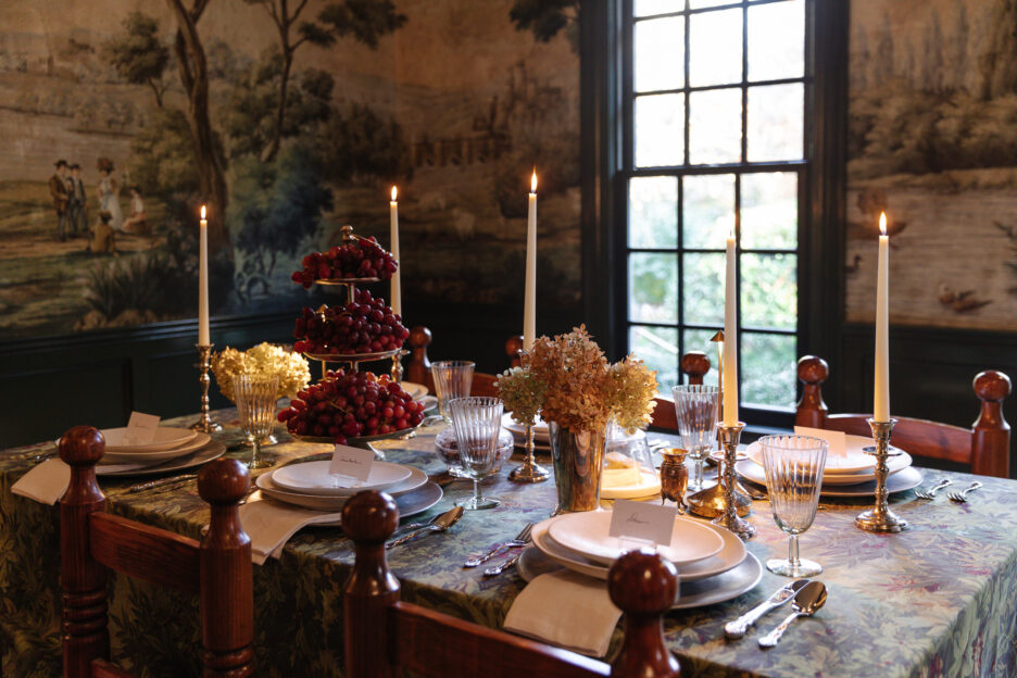 A Surprise Friendsgiving & our Moody, Elevated Thanksgiving Table That Feels Lovingly Collected Over Time - Chris Loves Julia
