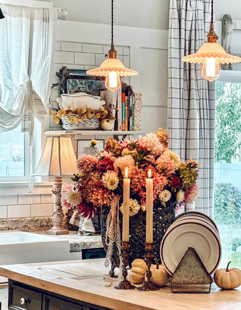 Adding a quick fall touch to my kitchen island - LeCultivateur
