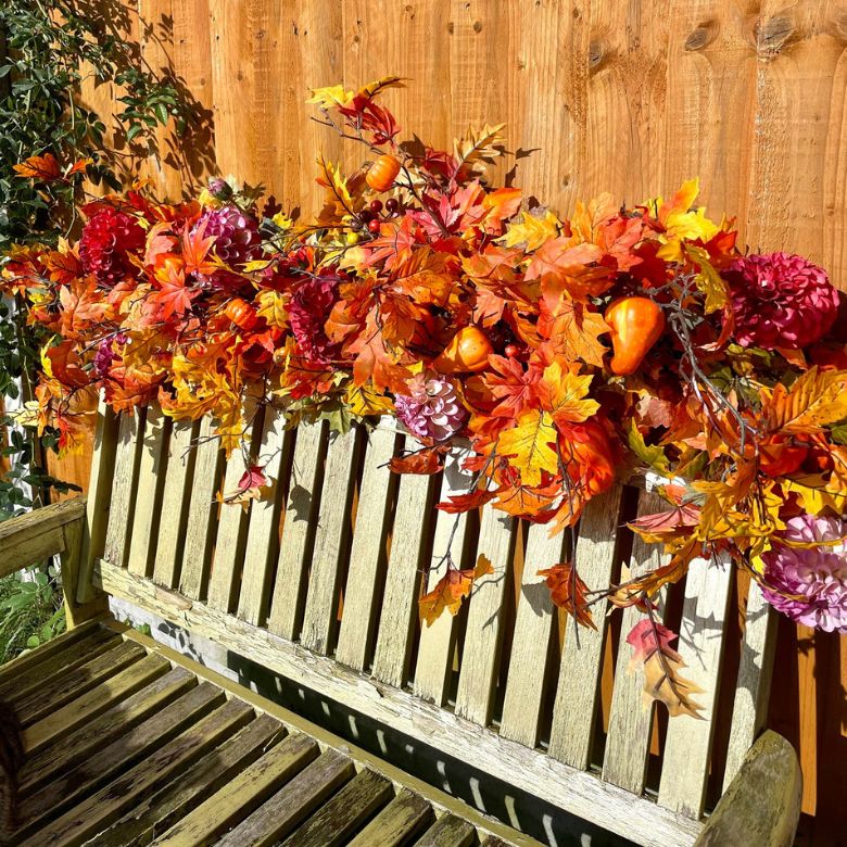 Autumn Garland Door Thanksgiving Garland Autumn Front Door Harvest Wreath Decorations Holiday Decoration And Fall Decor