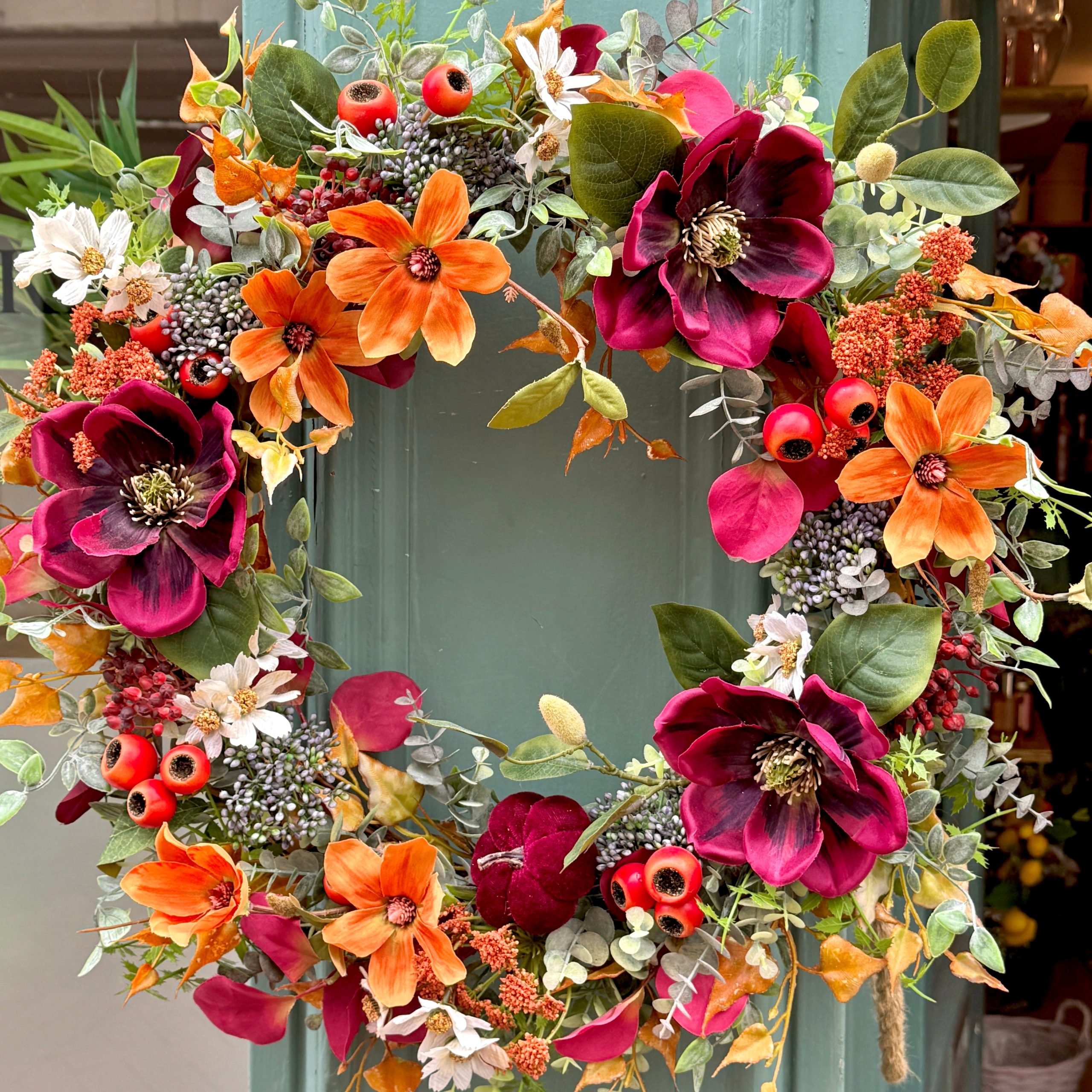 Autumn Outdoor Door Wreath Fall Pumpkin Wreath Year Round Durable Autumn AU – Personal Gifts Australia