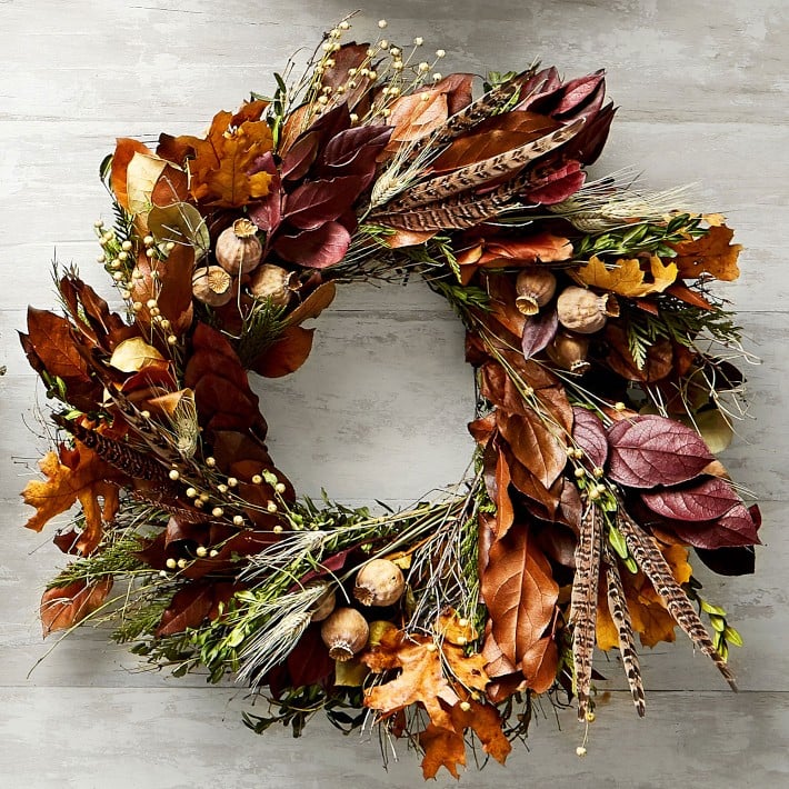 Best Fall Wreath BEST SELLER -fall Wreath Wreath -sunflower Hydrangea Pumpkin Chevron Wreath -seasonal Wreath -home