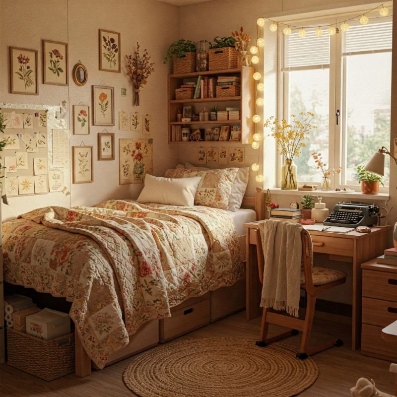 Boho Bedding Dorm How To Create A Cottagecore Dorm Room: Cozy Decor Tips
