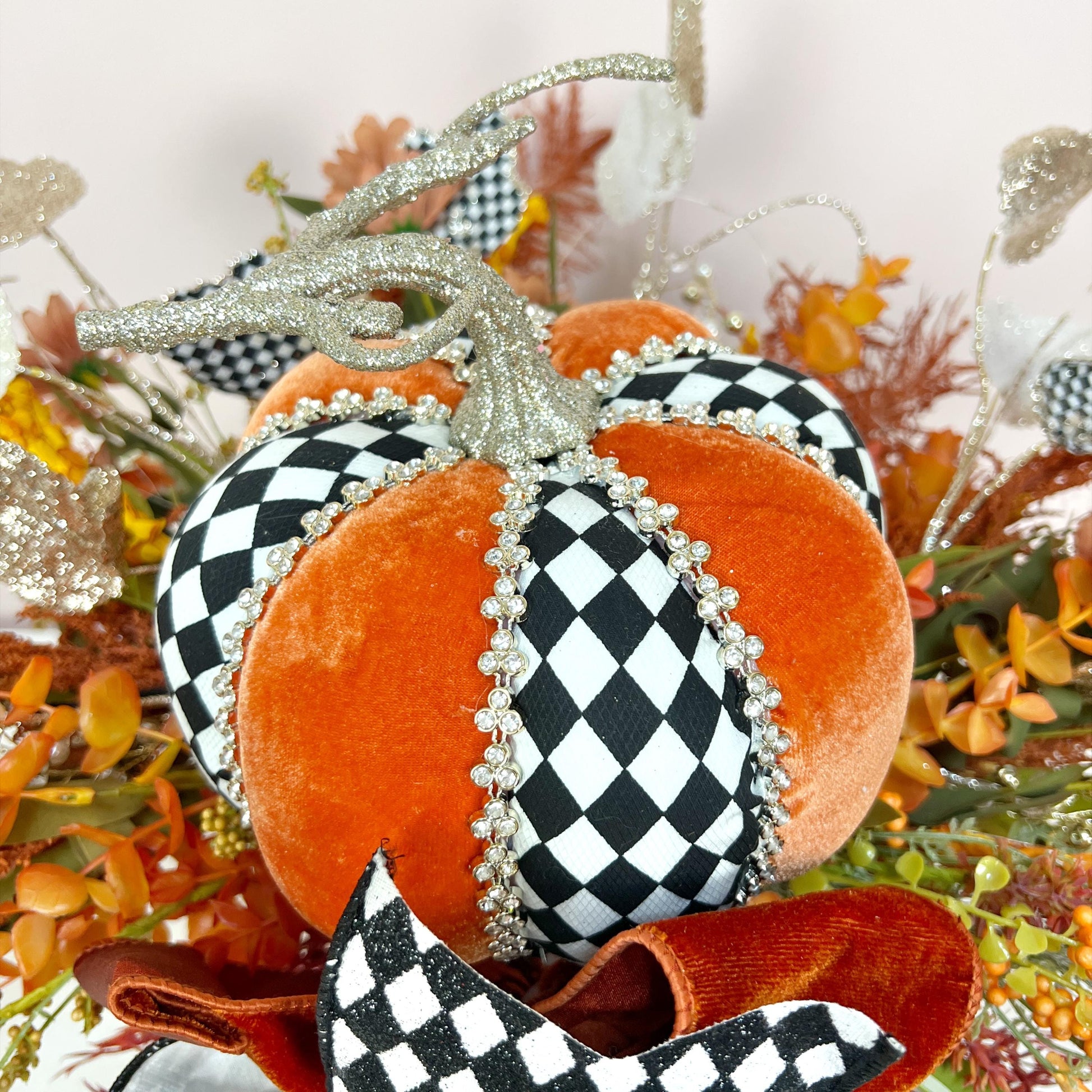 Candlestick Pumpkin Centerpiece Elegant Fall Pumpkin Centerpiece Autumn Table Decor Candlestick Arrangement