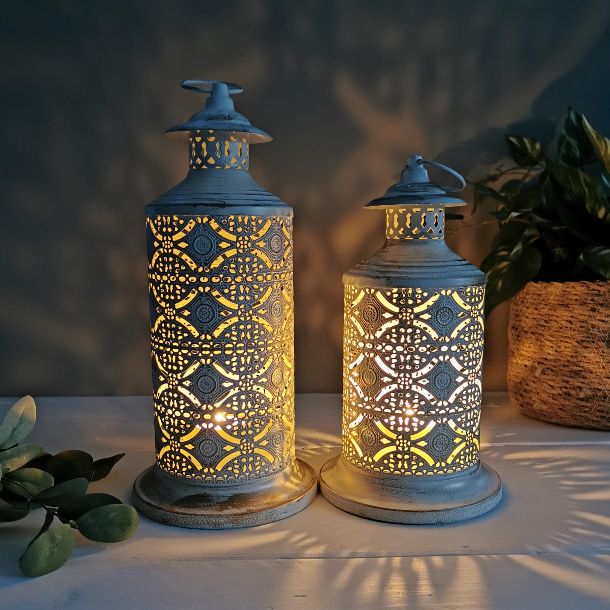 Ceramic Lanterns Large Small Ceramic Pierced Lantern To Be Designed, LLC