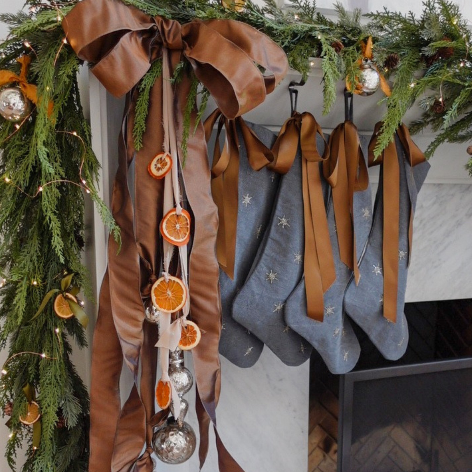 Christmas Mantel Decor Mantel Satin Christmas Mantel: How To Style Your Mantel For The Holidays