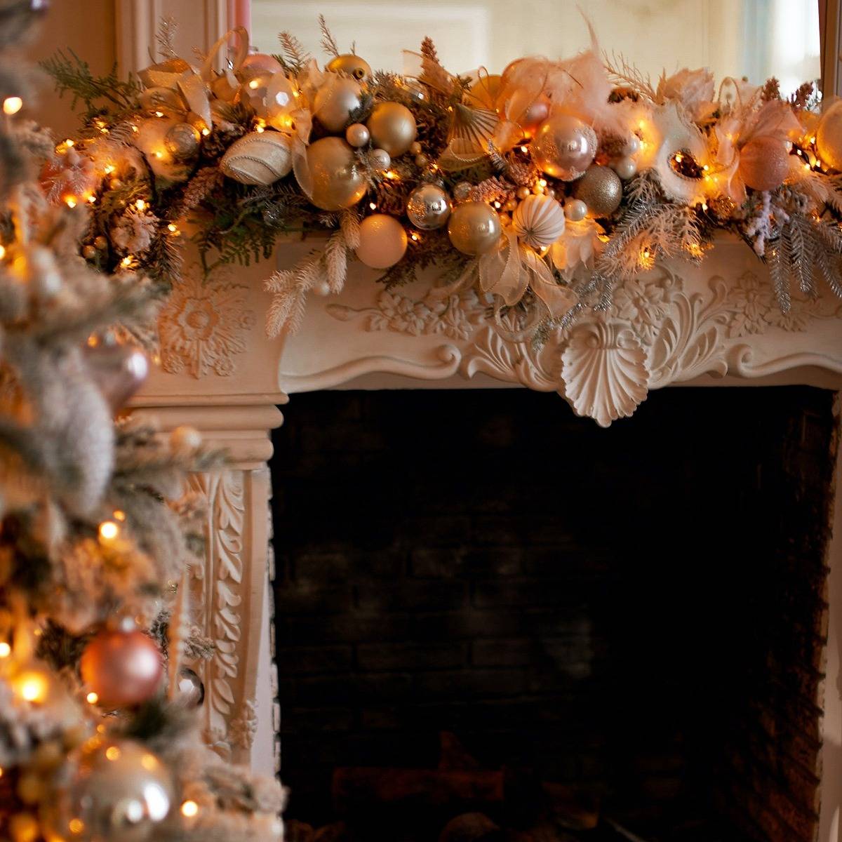 Christmas Mantel Garland Decor Make Your Mantel Merry: How To Decorate A Christmas Mantel Christmas Central