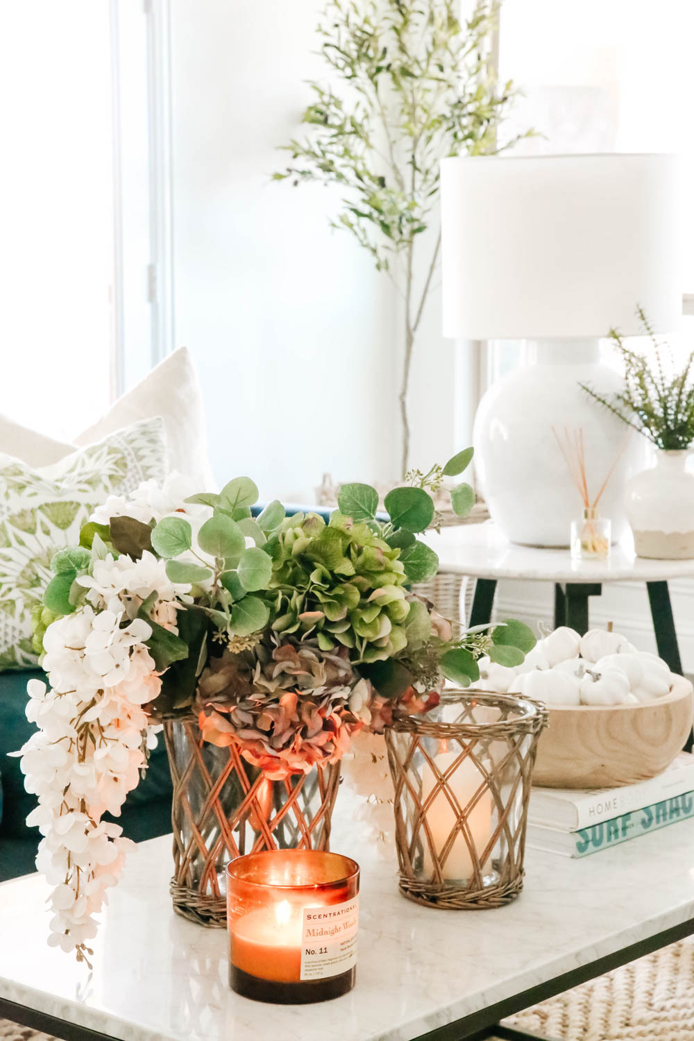 Coffee Table Decor For Fall Story - A Blissful Nest