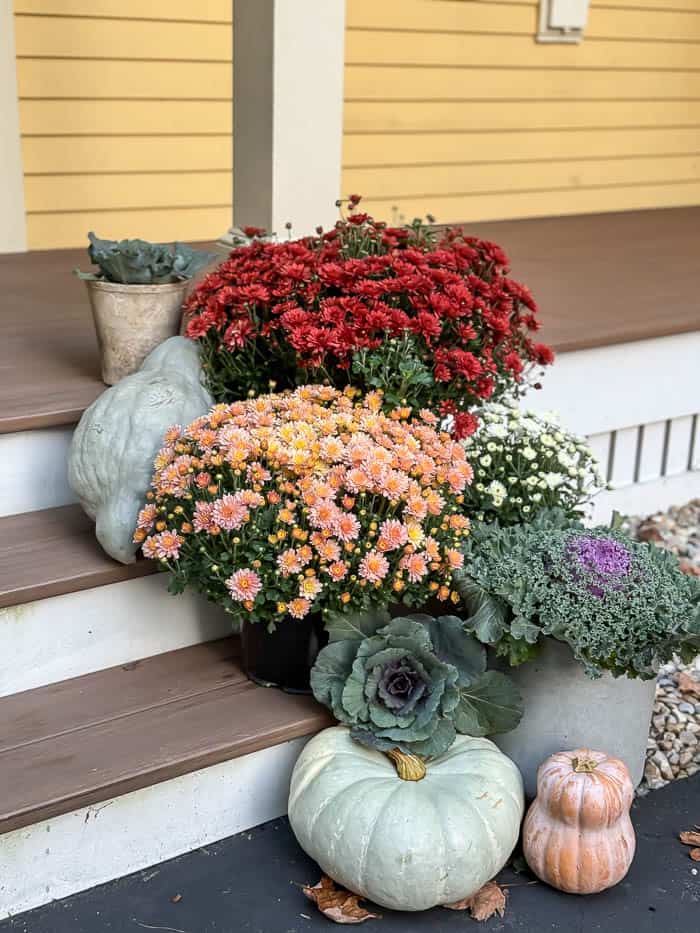 Decorating our Front Steps for Fall - Rooms For Rent blog