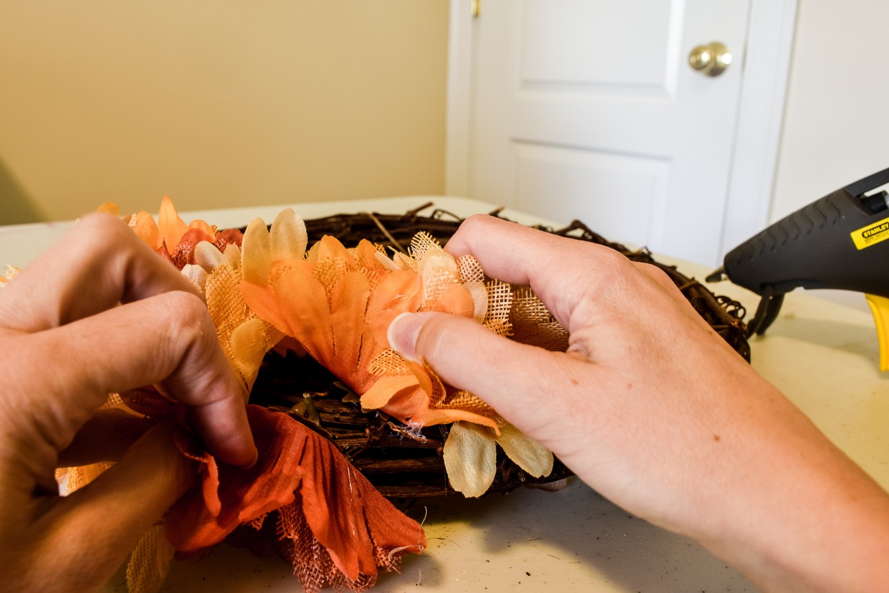 DIY Dollar Tree Fall Wreath For Less Than $20 - Zucchini Sisters