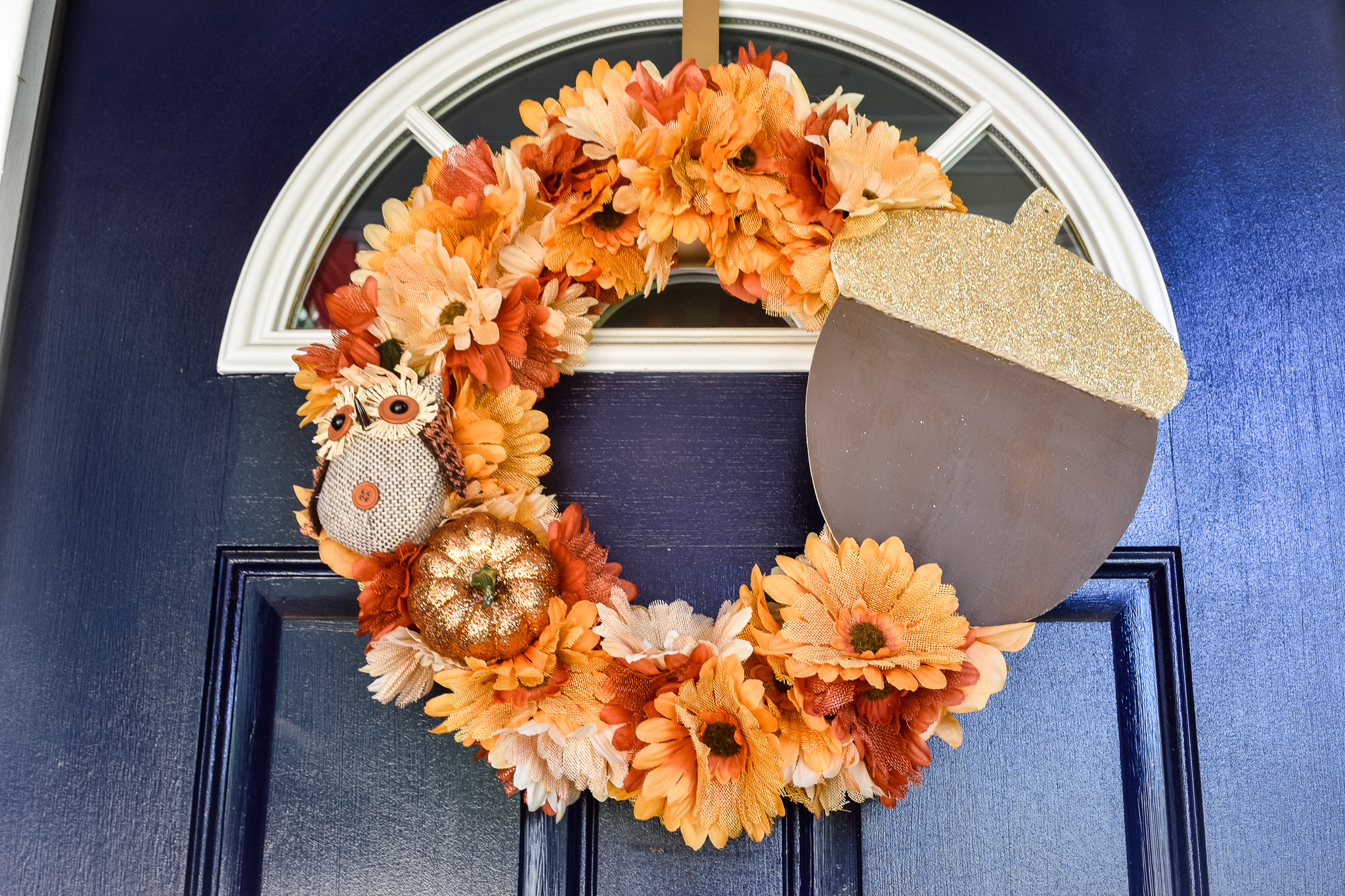 DIY Dollar Tree Fall Wreath For Less Than $20 - Zucchini Sisters