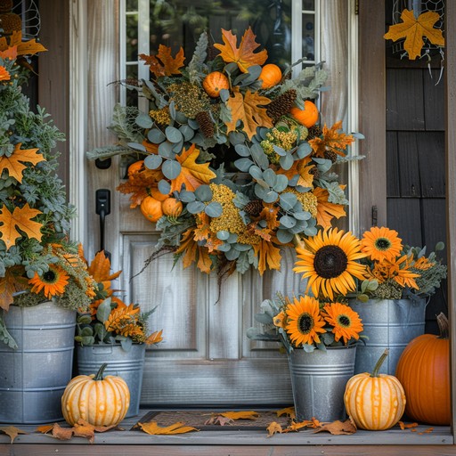 Download Autumn Door Decor Image - Autumn, Decor, Pumpkins | StockCake