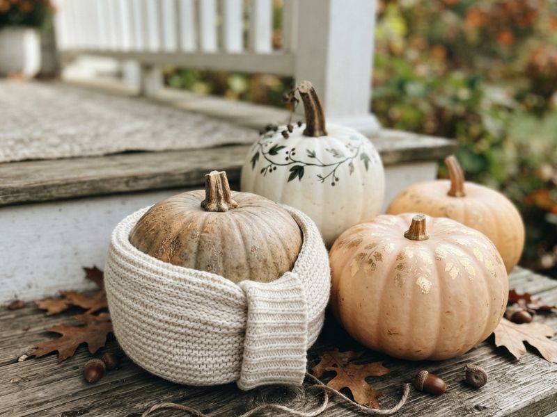 Easy DIY Pumpkin Decorating Ideas That Go Beyond the Basic Carve And Stay Beautiful All Fall - Zinnie's Apron