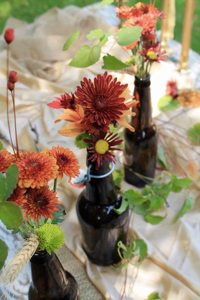 Easy Fall Flower Arrangements For An Autumn Table
