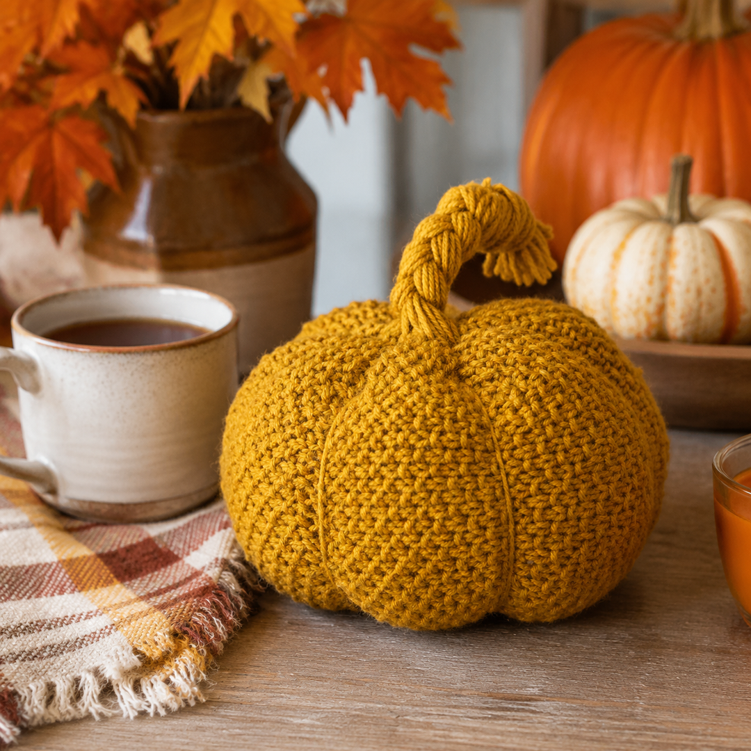 Easy Knit Leaf Garland Pattern (Beginner-Friendly Fall Home Decor) -