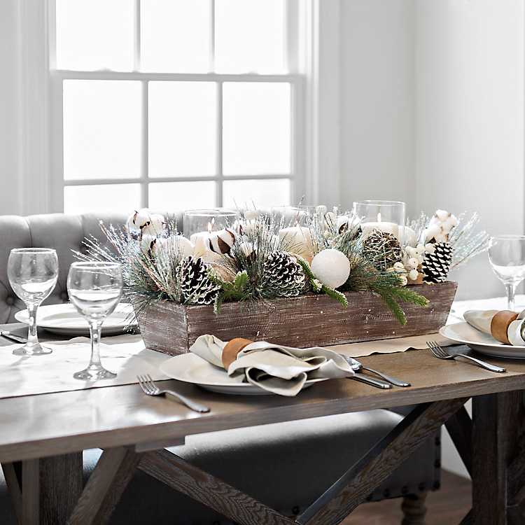Fall Centerpiece Farmhouse Centerpiece For Dining Table 25+ Absolutely Gorgeous Centerpiece Ideas For Your Christmas