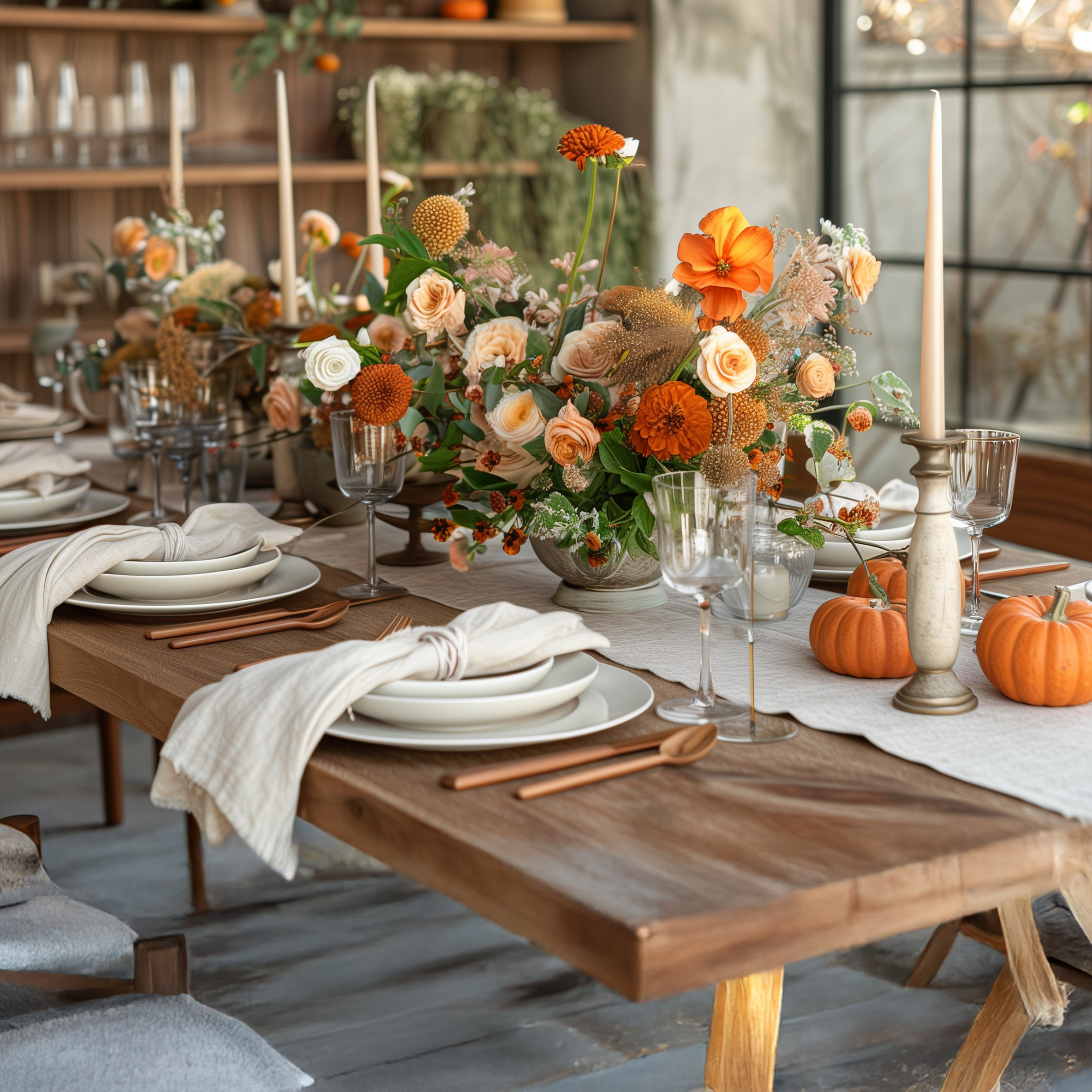 Fall Centerpieces Elegant Neutral Fall Tablescape Ideas For A Cozy, Elevated Vibe