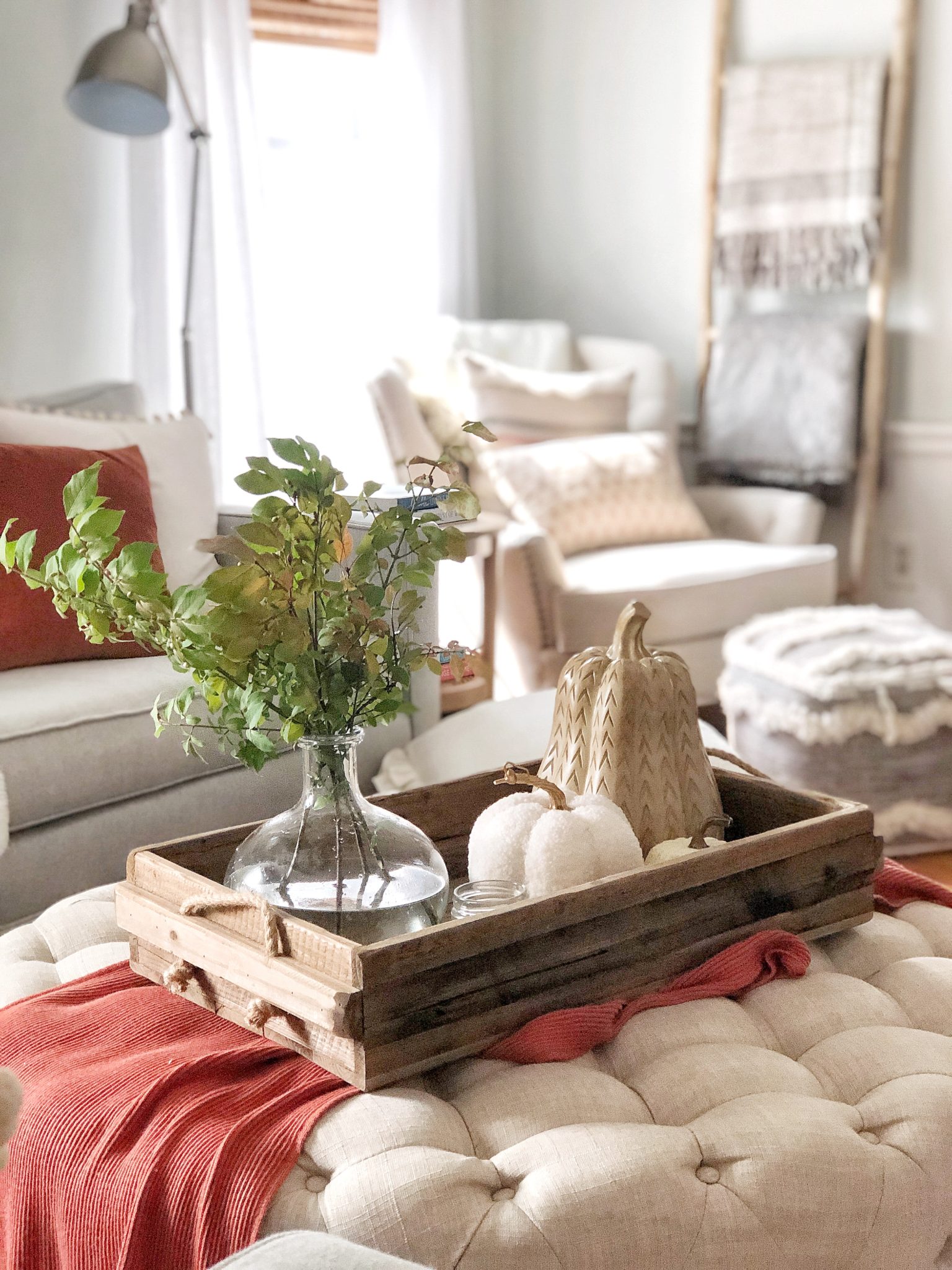 Fall Coffee Table Styling - Jordecor