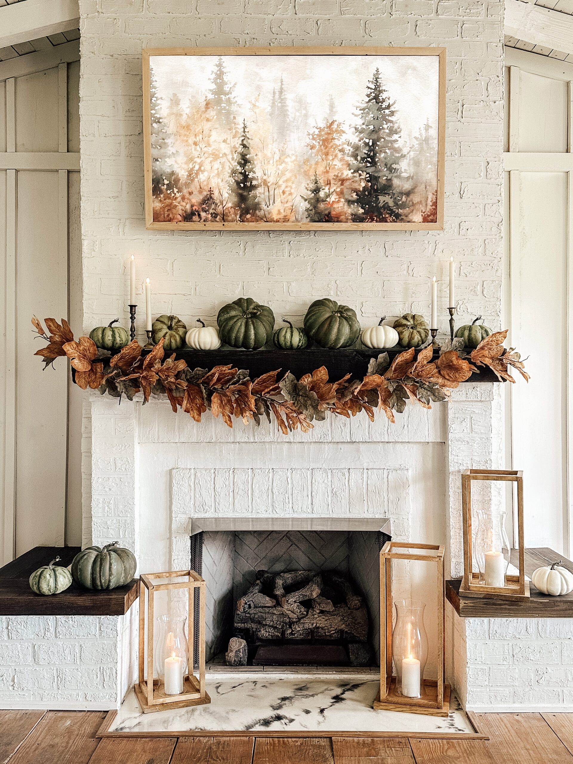 Fall Decorations for Home,Fall Garland for Mantel, 6 FT Fall Garland with Light