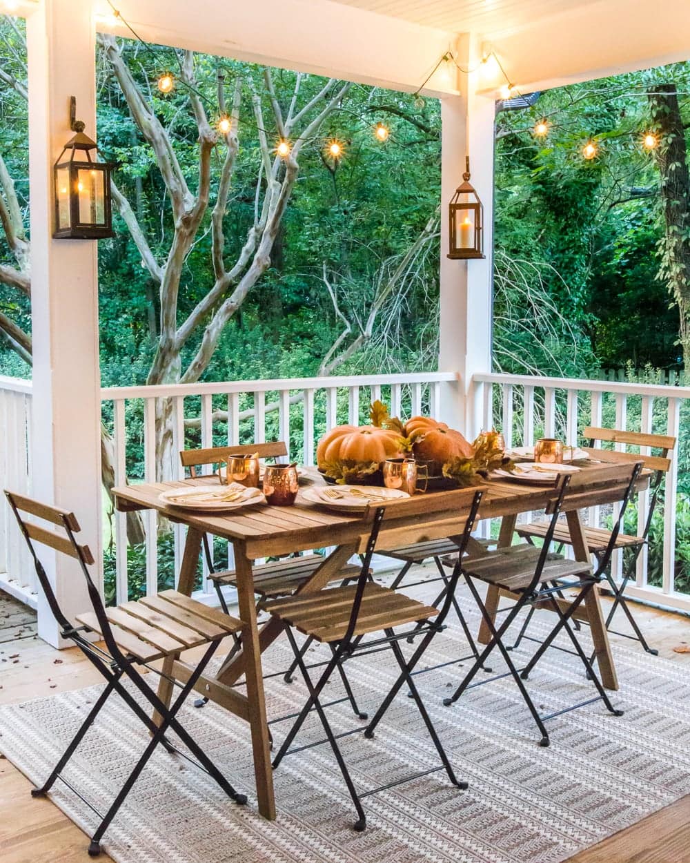 Fall Porch Tour and How to Add Cozy Style Outdoors - Bless'er House
