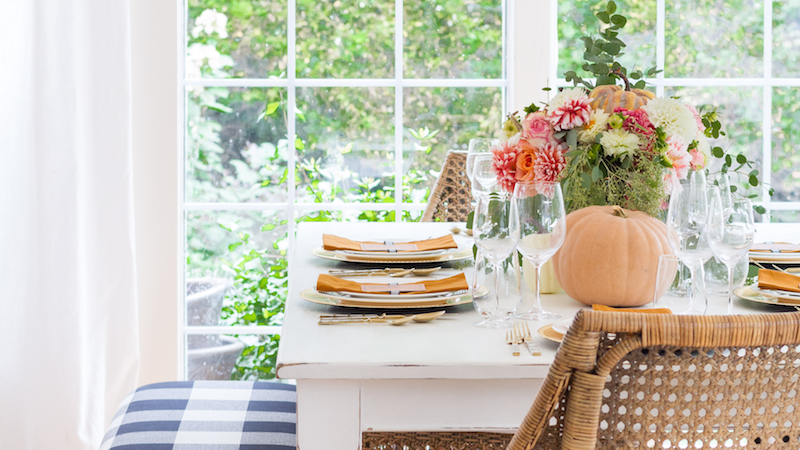 Fall Tablescape - Seasons of Home Holiday Decor Series - zevy joy
