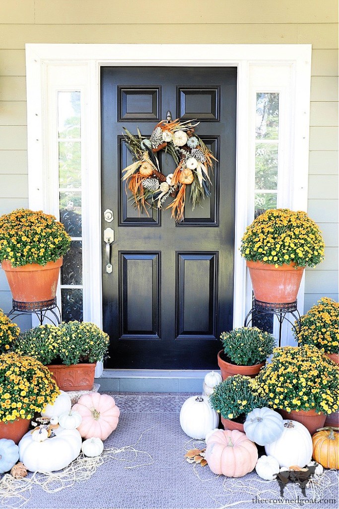 Fall wreath for front door, Fall Decorations.