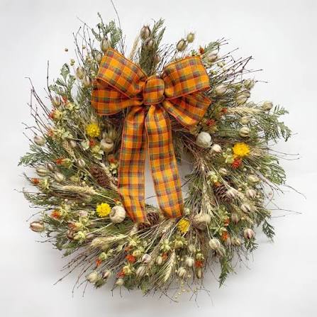 Fall wreath hand made to order