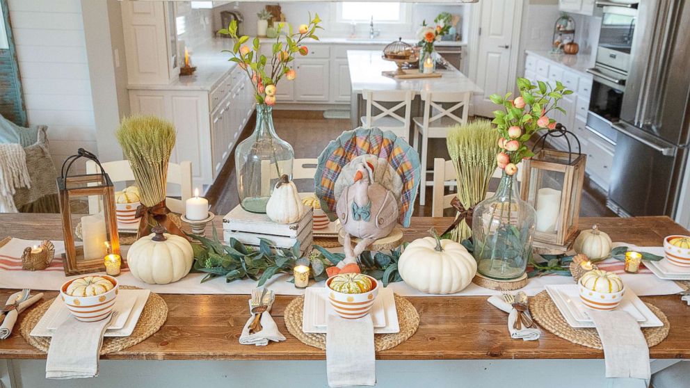 Feast your eyes on these beautiful easy to make Thanksgiving tablescapes - ABC News
