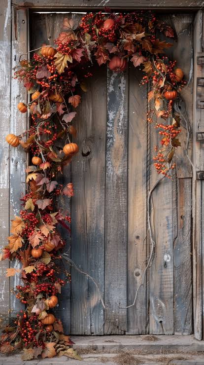 Free Autumn Door Decor Image - Front Door, Autumn, Decor | Download at StockCake