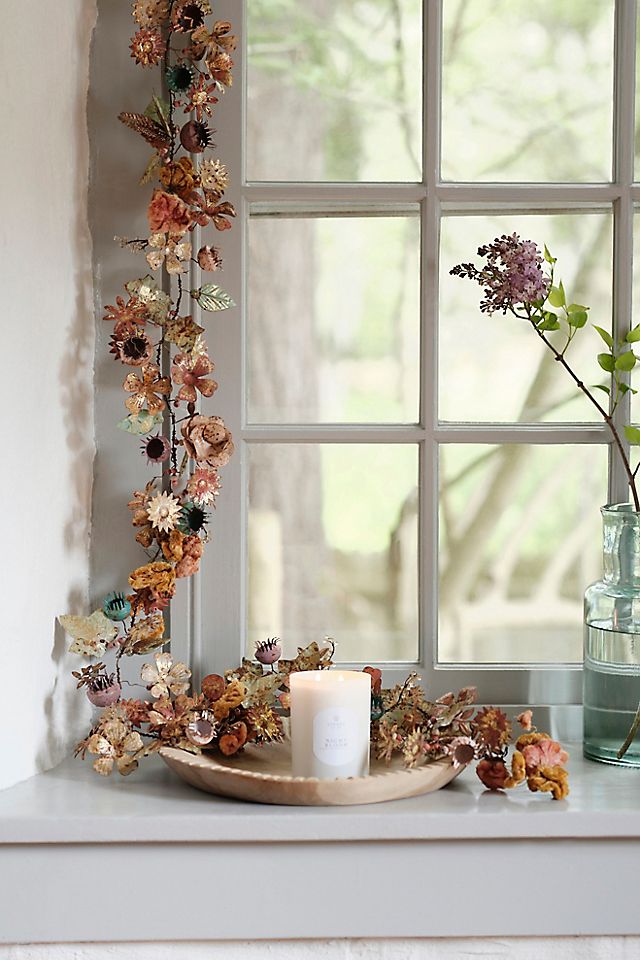 Gilded Botanicals Iron + Velvet Garland | Terrain