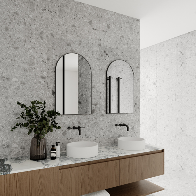 Gothic Bathroom Vanity Gothic Mirror With Black Frame 800 X 500 X 20