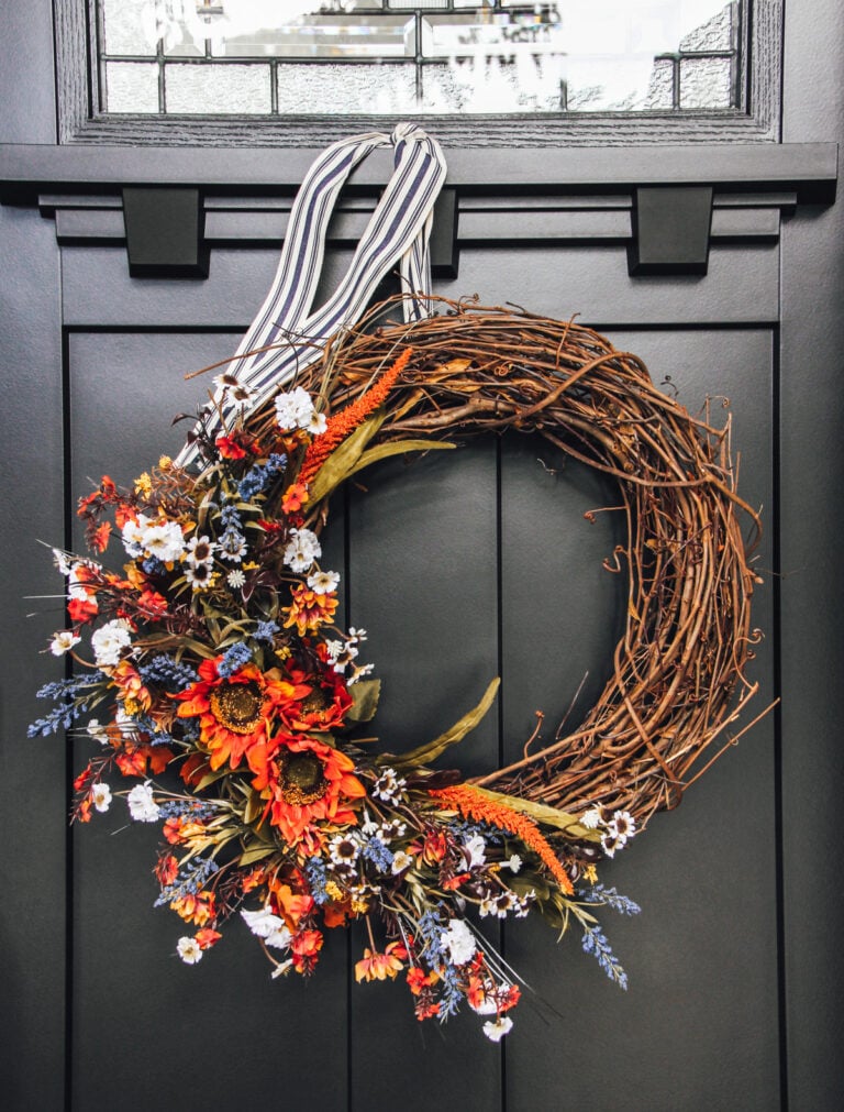 Grapevine Burlap Wreath - A Pretty Life In The Suburbs