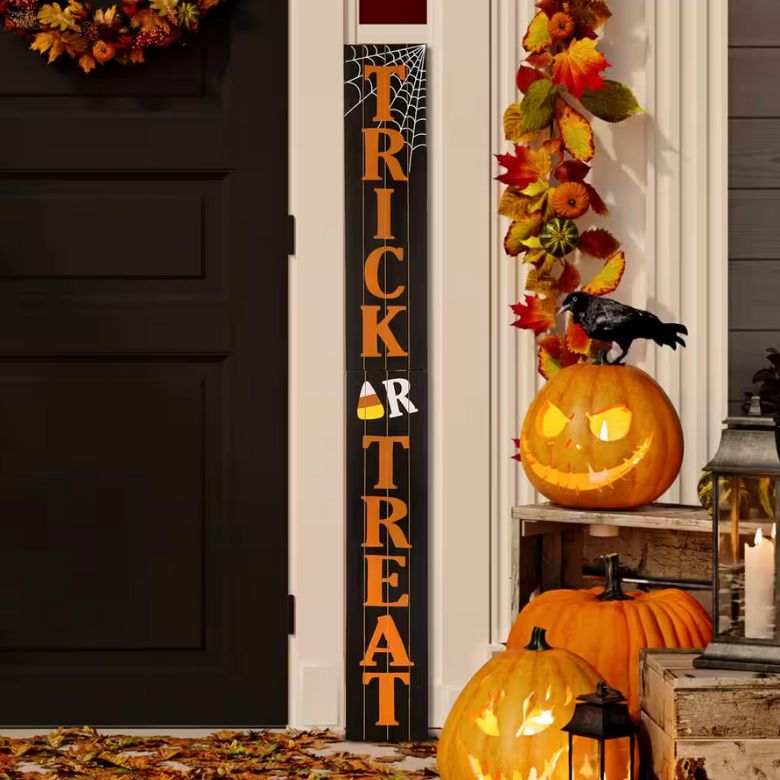Halloween Signs Front Door Halloween Door Sign Haunted Home