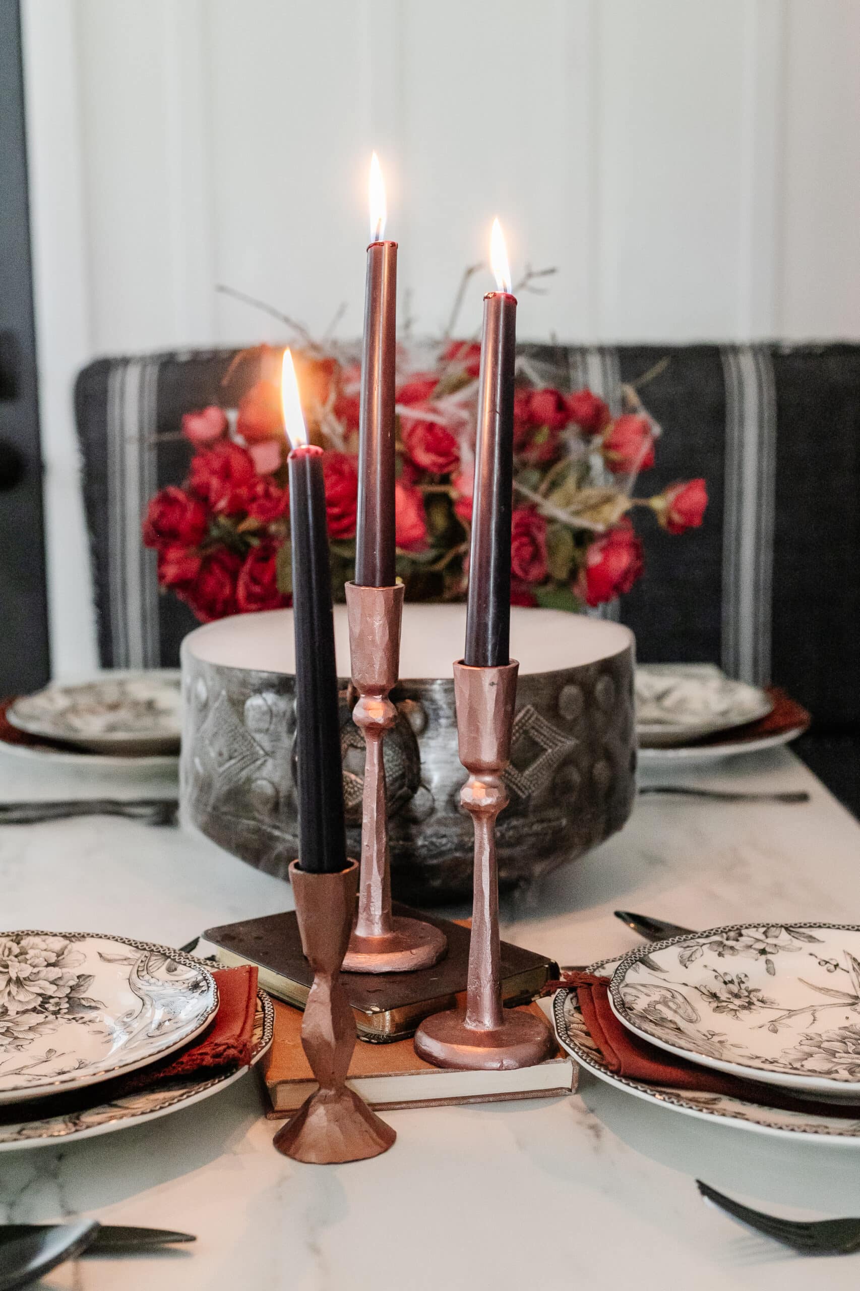 Halloween Table Decor Ideas for a Murder Mystery Party - Bless'er House
