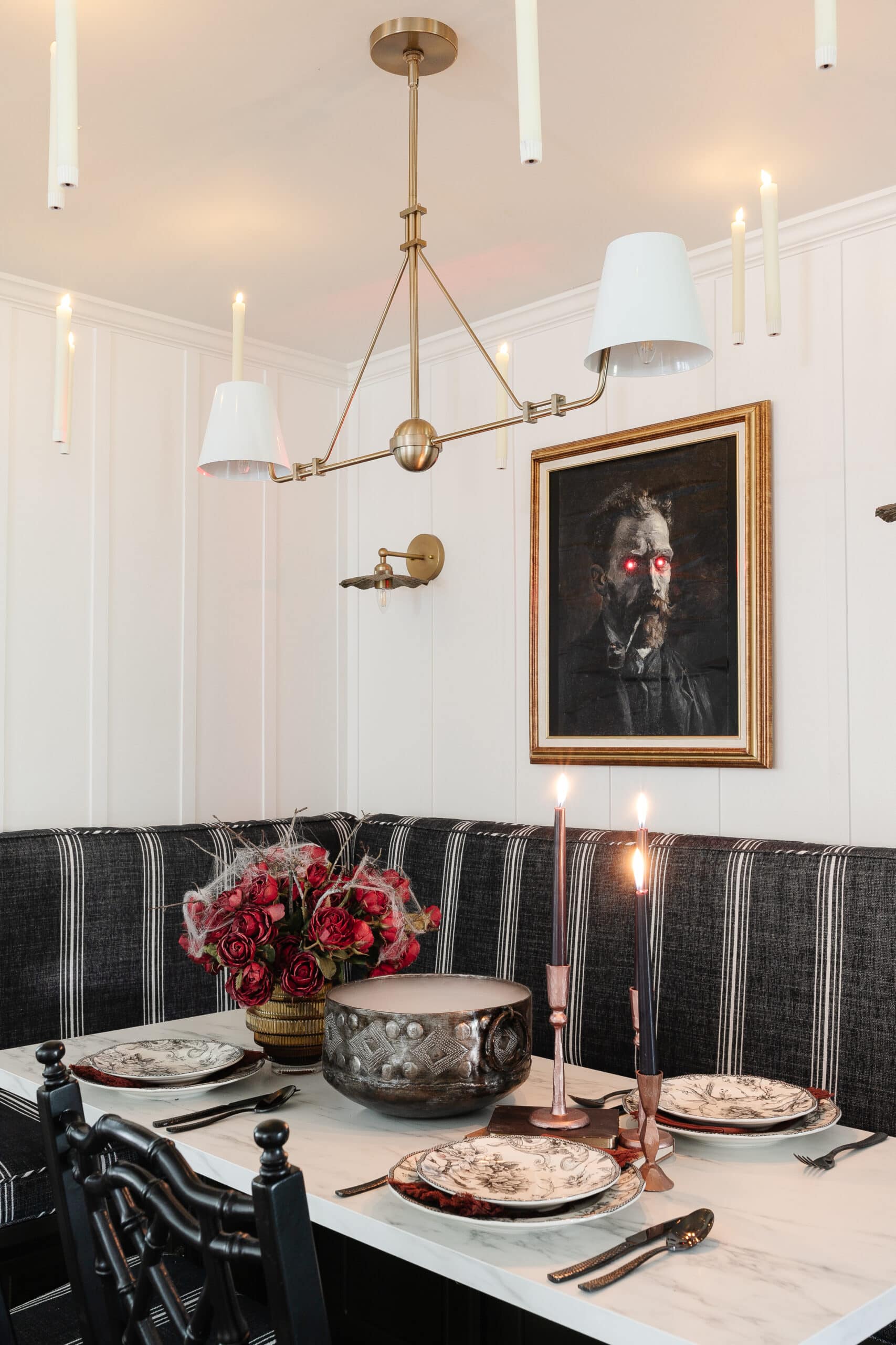 Halloween Table Decor Ideas for a Murder Mystery Party - Bless'er House