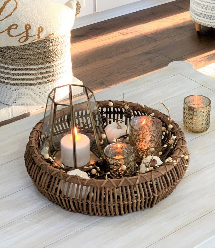 How to Decorate a Fall Coffee Table (in 5 Minutes) - thetarnishedjewelblog