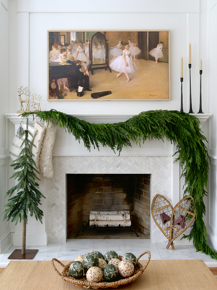How to Hang Garland on the Mantel - Stefana Silber