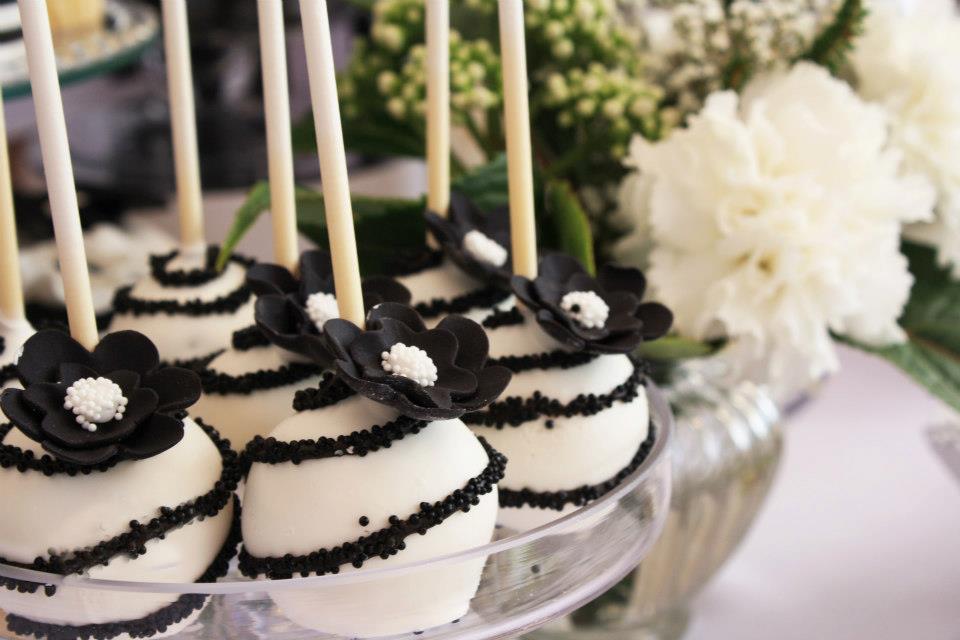 Little Big Company | The Blog: Black and White Chic Dessert Table by Life is Sweet Candy Buffets