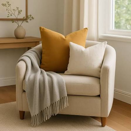 Living Room Blanket On A Chair Cozy Fall Living Room Decor Ideas: Warm Neutral And Vintage