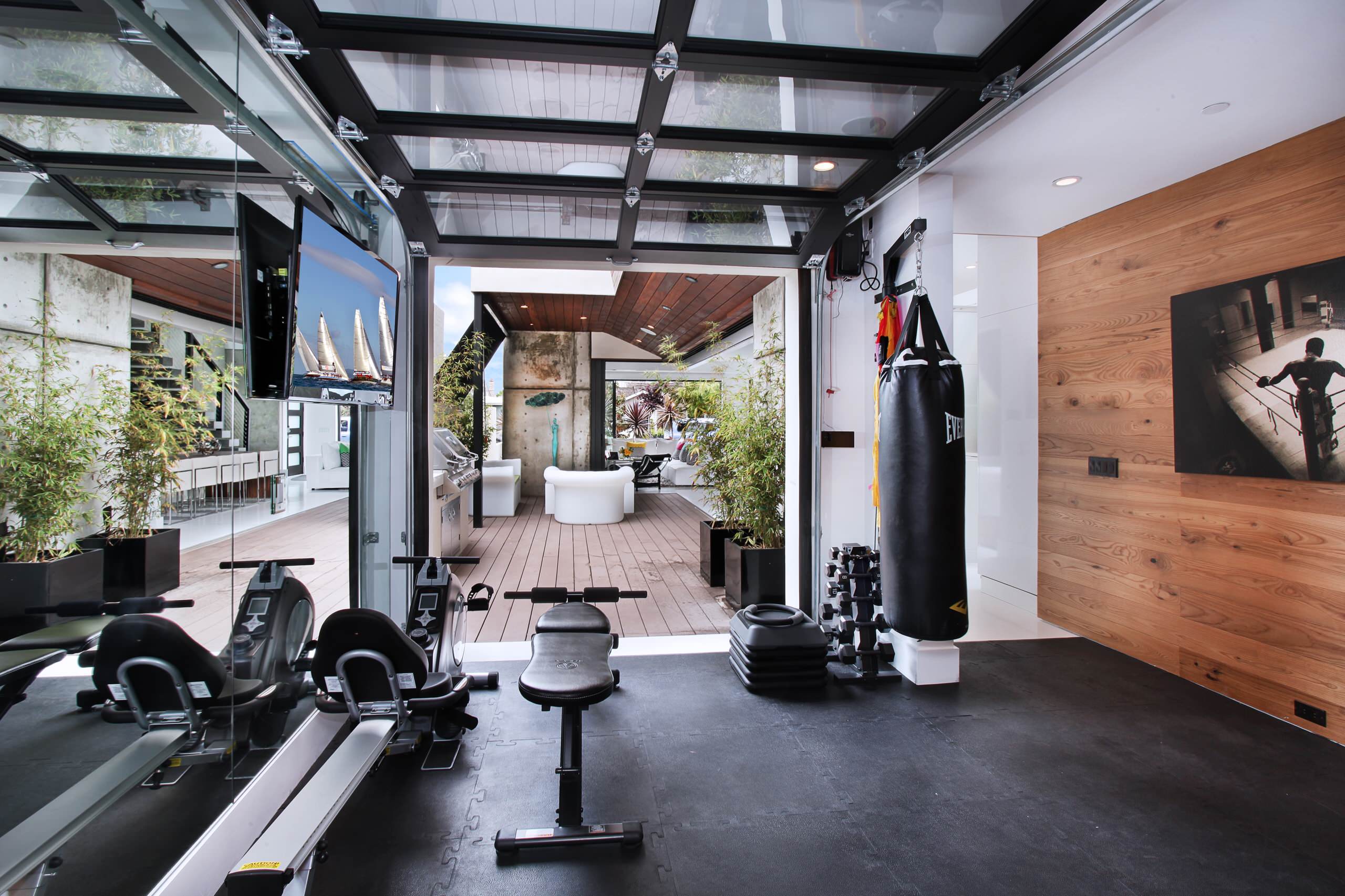Modern Exercise Room Contemporary Home Gym Contemporary Home Gym Design Small Modern