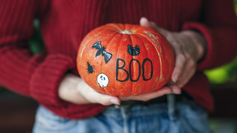 No Knife Is No Problem With These Spooky, No-Carve Pumpkin Decorating Ideas