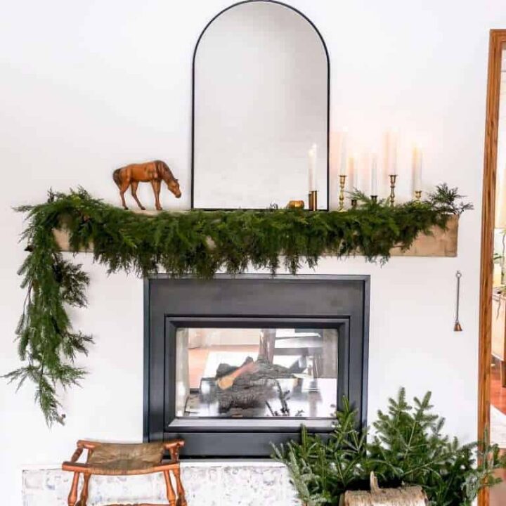 Rustic Vintage Winter Mantel Winter Mantel Decorating Ideas A Blissful Nest
