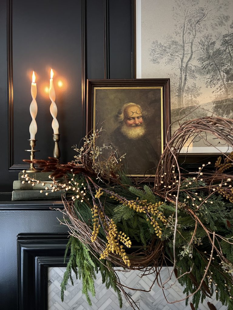 Thanksgiving To Christmas Mantel! - Haneen's Haven