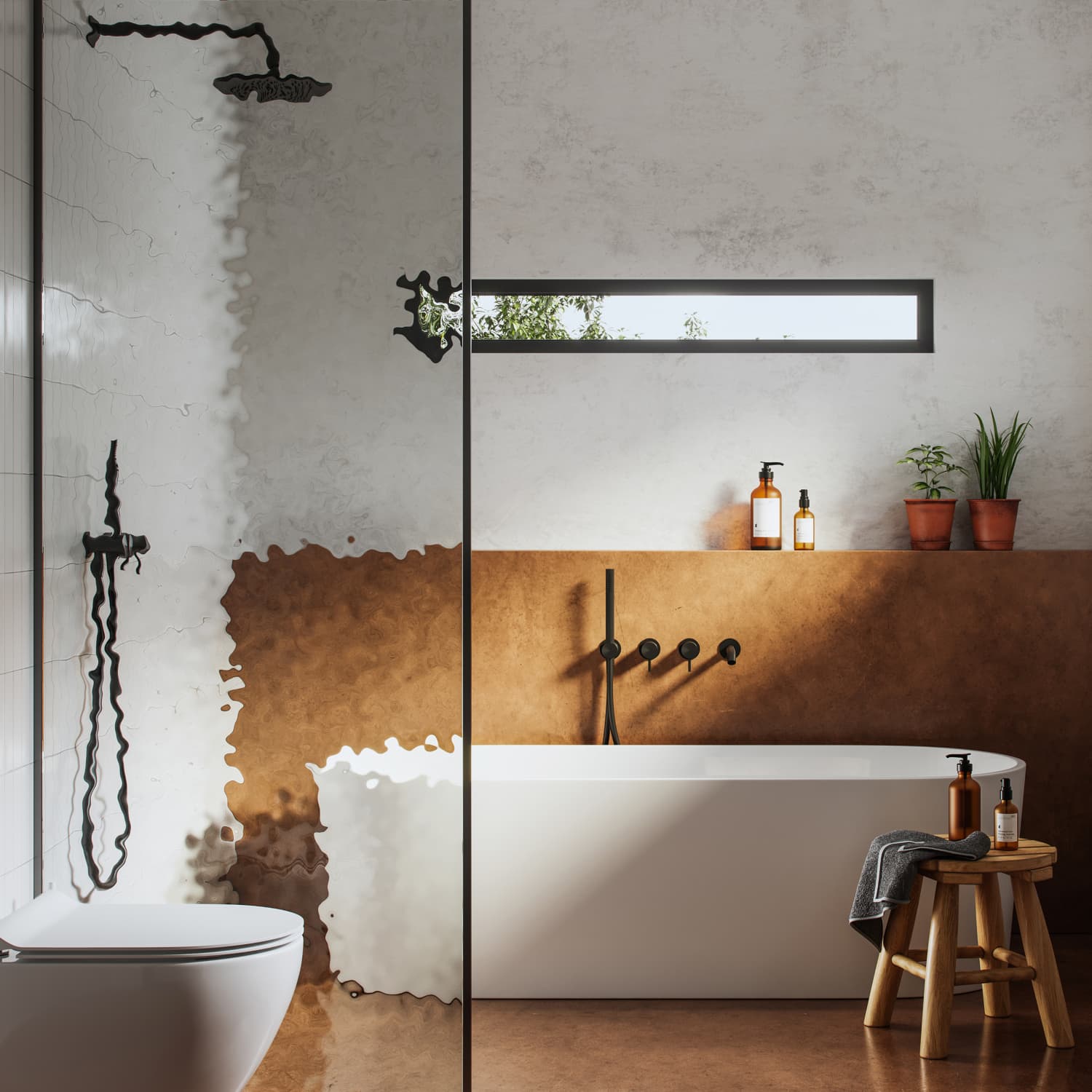 This Bathroom Tile DIY Uses Only Paint, But You'd Never Know | Apartment Therapy