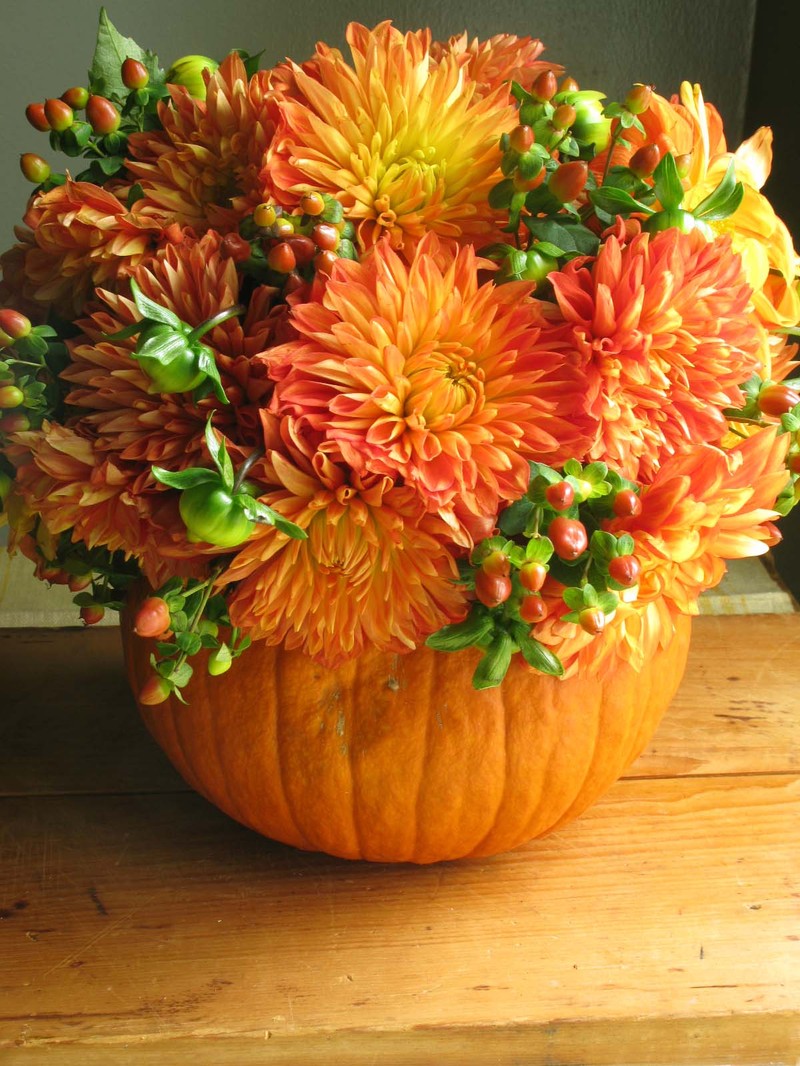 Traditional and Untraditional Pumpkin Arrangements