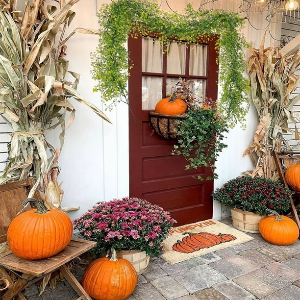 Unique Garland For Porch Windows Roiihwy Artificial Fall Garland, Halloween Thanksgiving Garlands Fall Decorations For Home Window Front Porch Garden Wedding Backdrop Wall Hanging Victorian Indoor .