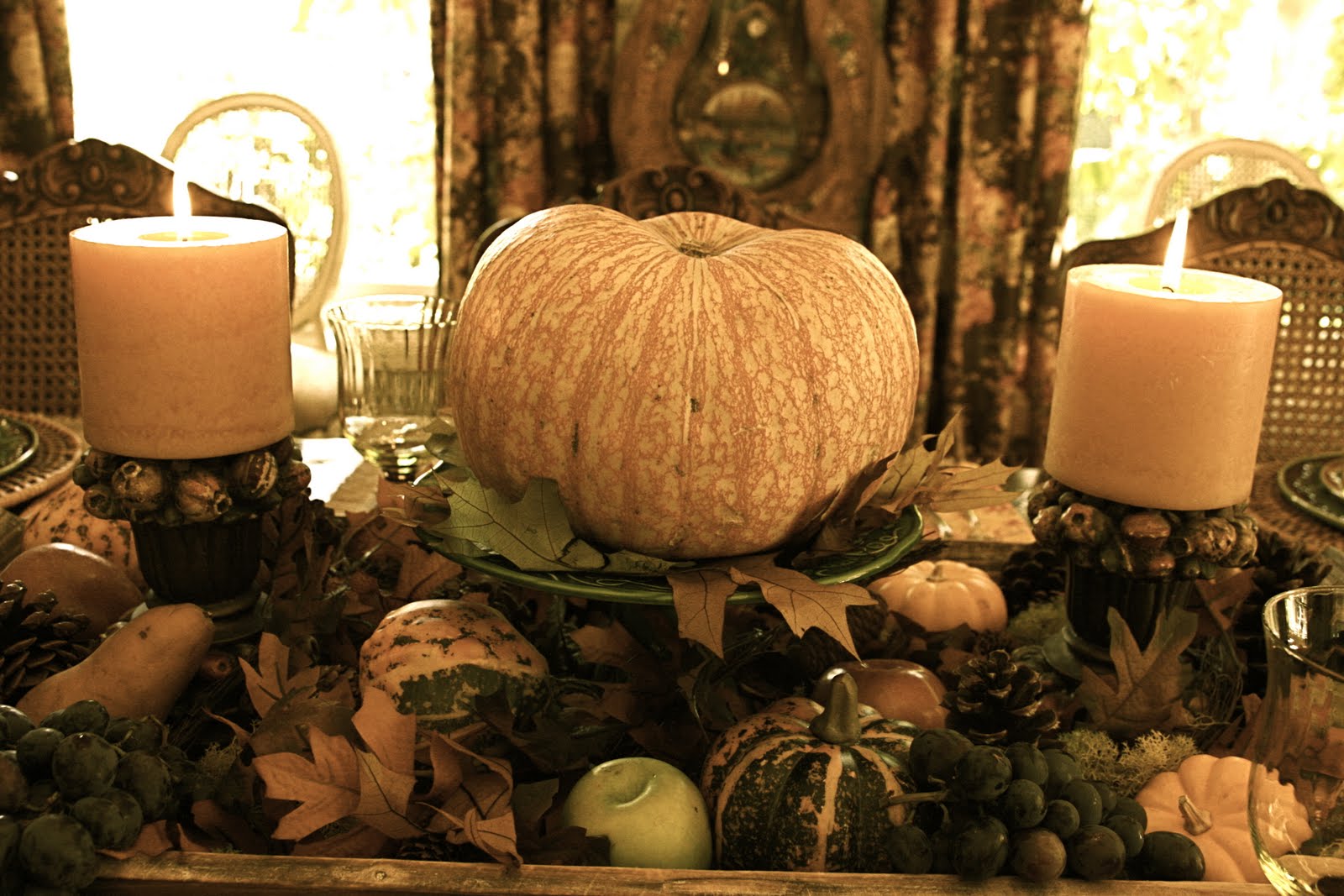 vignette design: An Autumn Tablescape