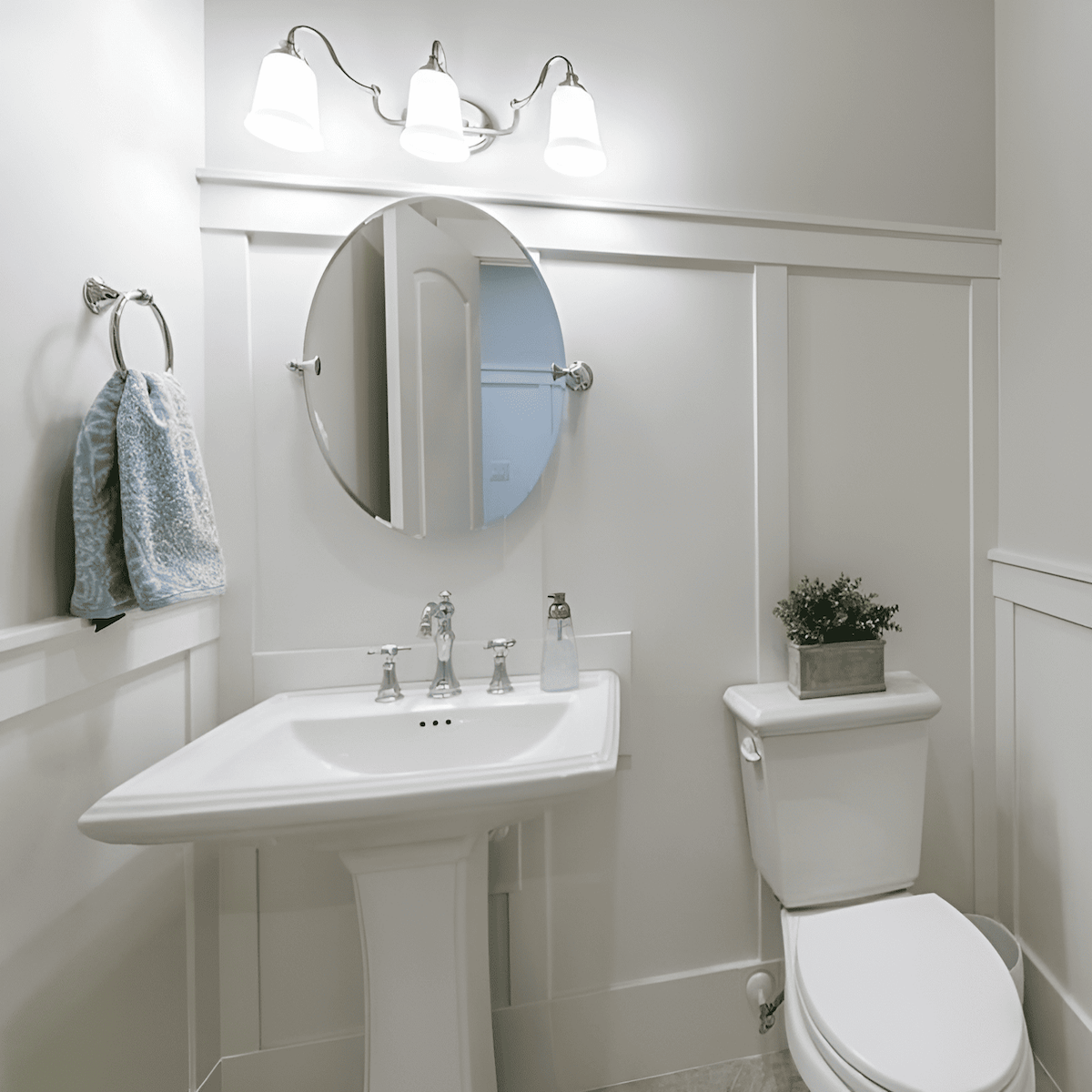 Wainscotting Panels Bathroom Types Of Wainscoting: Beadboard, Board Batten, Raised Panels