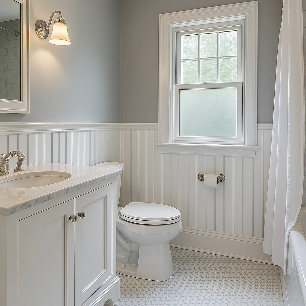Wainscotting Panels Bathroom Types Of Wainscoting: Beadboard, Board Batten, Raised Panels